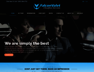 falconvalet.com screenshot