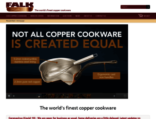 falkcoppercookware.com screenshot
