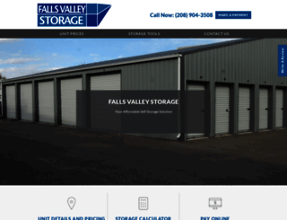 fallsvalleystorage.com screenshot