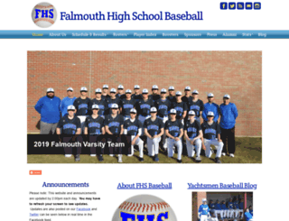 falmouthbaseball.com screenshot
