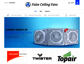 falseceilingfans.com screenshot