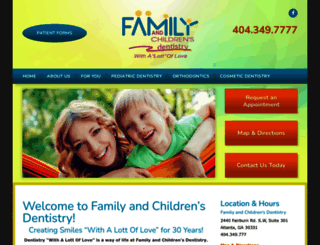 familyandchildrensdentistry.com screenshot