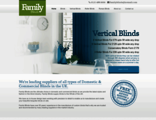 familyblinds.co.uk screenshot