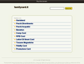 familycard.it screenshot