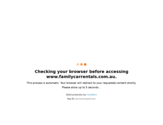 familycarrentals.com.au screenshot