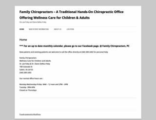 familychiropractors.net screenshot