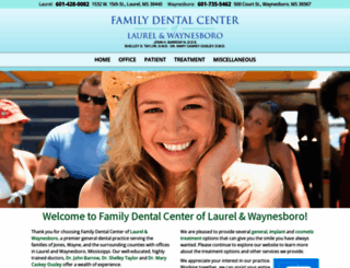familydentalcenterlaurel-waynesboro.com screenshot