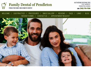 familydentalpendleton.com screenshot