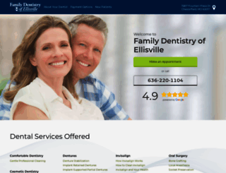 familydentistryofellisville.com screenshot