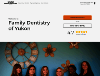 familydentistryofyukon.com screenshot