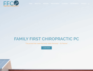 familyfirstchiropracticpc.com screenshot
