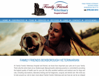 familyfriendsvetandkennel.com screenshot