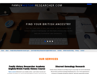familyhistoryresearcher.com screenshot