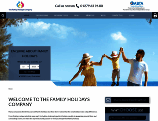 familyholidayscompany.com screenshot