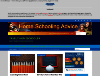familyhomeschooler.com screenshot