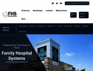 familyhospitalsystems.com screenshot