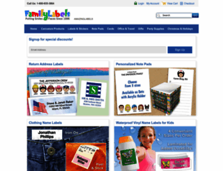 familylabels.com screenshot