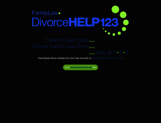 familylaw.divorcehelp123.com screenshot