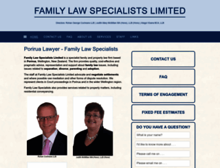 familylawspecialists.co.nz screenshot