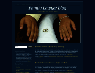familylawyerblog.org screenshot