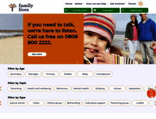 familylives.org.uk screenshot