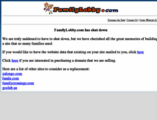 familylobby.com screenshot