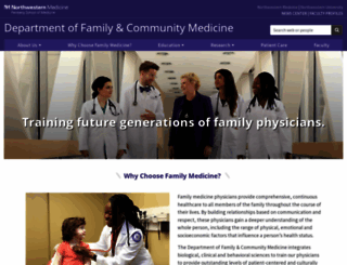 familymedicine.northwestern.edu screenshot