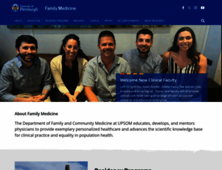 familymedicine.pitt.edu screenshot