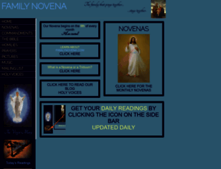 familynovena.com screenshot