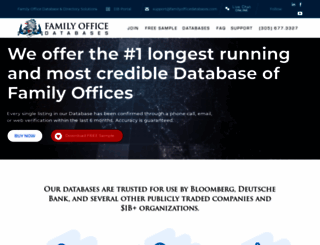 familyofficesdatabase.com screenshot