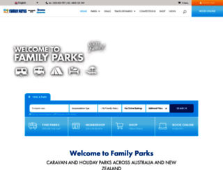 familyparks.co.nz screenshot