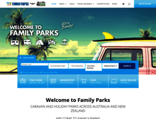 familyparks.com.au screenshot