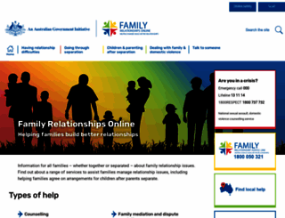 familyrelationships.gov.au screenshot