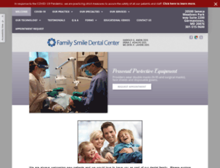 familysmiledentalcenter.com screenshot