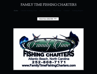 familytimefishingcharters.com screenshot