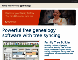 familytreebuilder.com screenshot