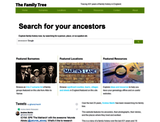 familytreeuk.co.uk screenshot