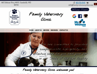 familyveterinaryclinic.com screenshot