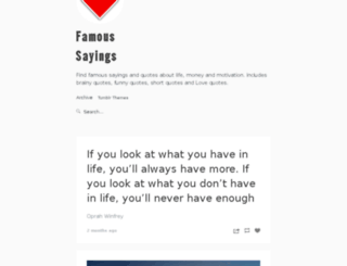famous-sayings.com screenshot