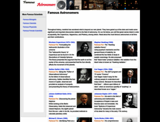 famousastronomers.org screenshot