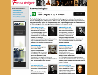 famousbiologists.org screenshot