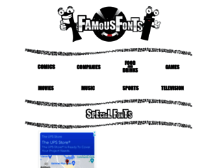 famousfonts.org screenshot