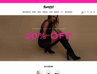 famousfootwear.com.au screenshot
