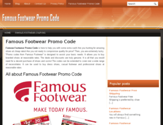 famousfootwearpromocode.net screenshot
