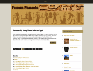 famouspharaohs.blogspot.com screenshot