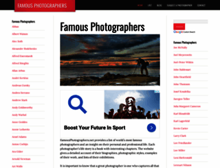 famousphotographers.net screenshot