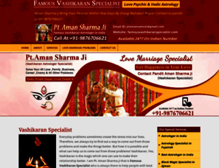 famousvashikaranspecialist.com screenshot