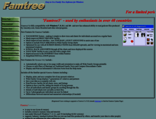 famtreesoftware.com screenshot