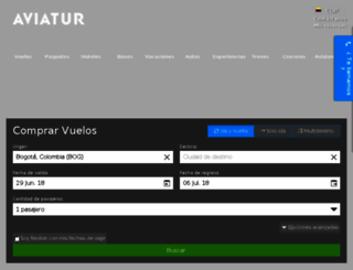 fan.aviatur.com screenshot