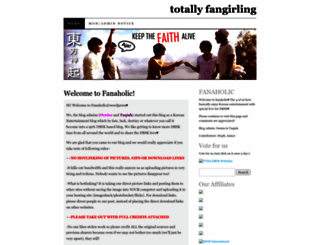 fanaholic.wordpress.com screenshot